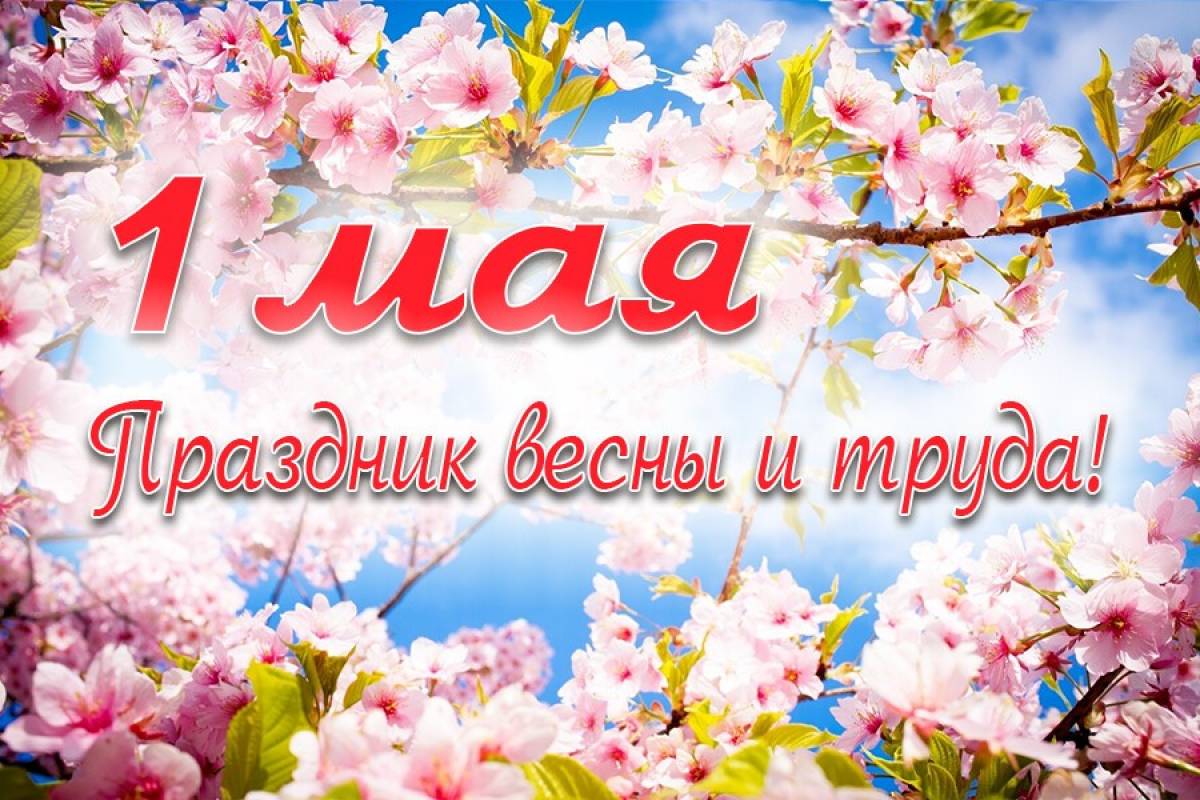 С наступающим праздником Весны и Труда!